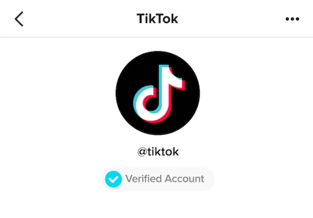 TikTok verified badge