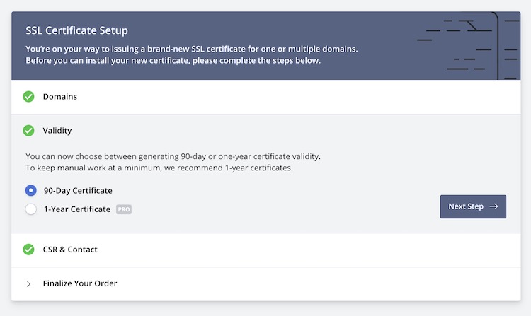 ZeroSSL - Generating SSL certificate 3