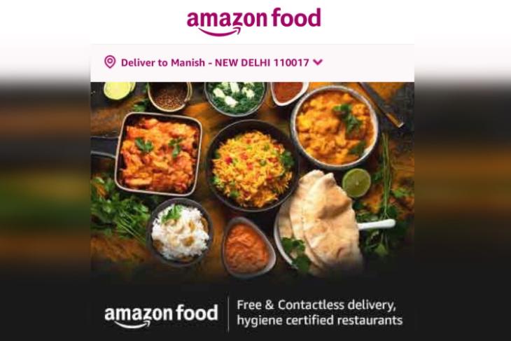 amazon food delivery india
