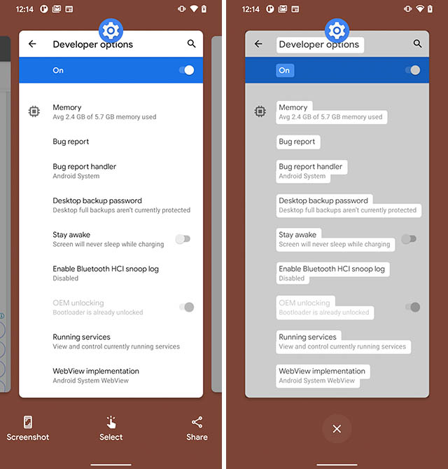 Android 11 DP4 Gets a New ‘Select’ Option in Recents Screen
