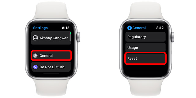 How to soft reset apple online watch