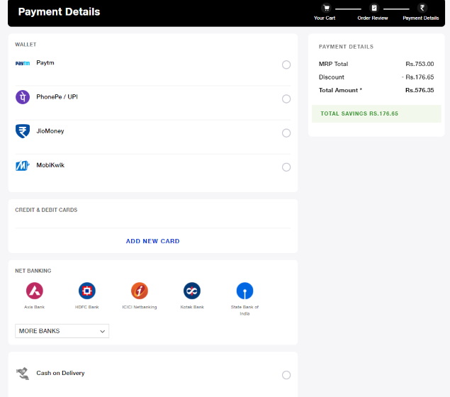 jiomart payment options