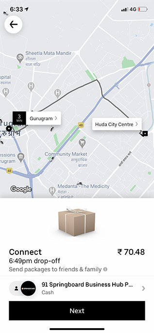 Uber’s New Service ‘Uber Connect’ Lets Users Send Packages Locally