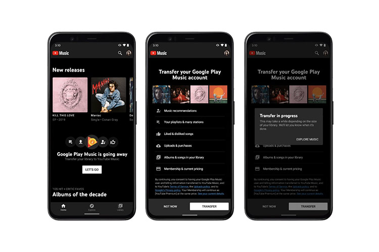 YouTube Music đang sẵn sàng chuyển nội dung từ Google sang để mang lại trải nghiệm âm nhạc tuyệt vời hơn cho bạn. Với nhiều bài hát và playlists được tùy chỉnh, bạn sẽ lựa chọn được những bản nhạc yêu thích của mình. Hãy cùng thưởng thức âm nhạc mà mình thích!