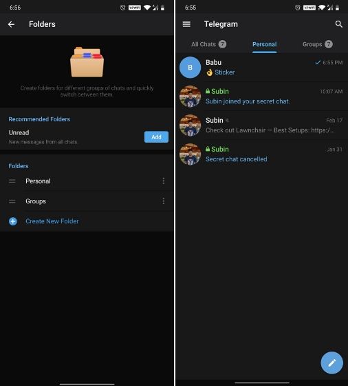 Telegram launches sharable chat folders and more