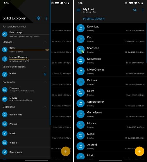 20. Solid Explorer -- ES File Explorer Alternative