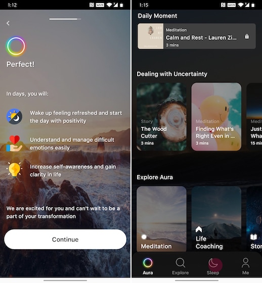 5. Aura - Best Meditation Apps