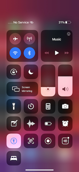 Control Center in iOS 14