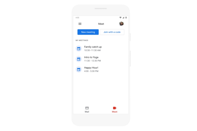 Google Integrates Meet to Gmail on Android and iOS