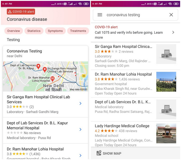 Here’s How to Find Local COVID-19 Test Centers on Google Search, Assistant, Maps in India