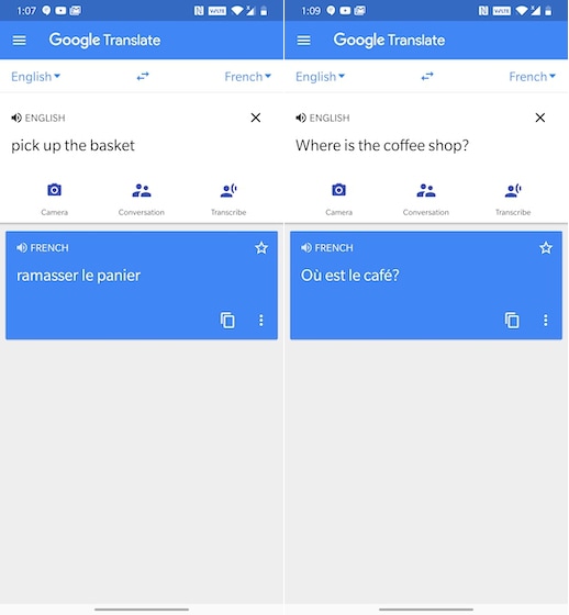 Google Translate accuracy