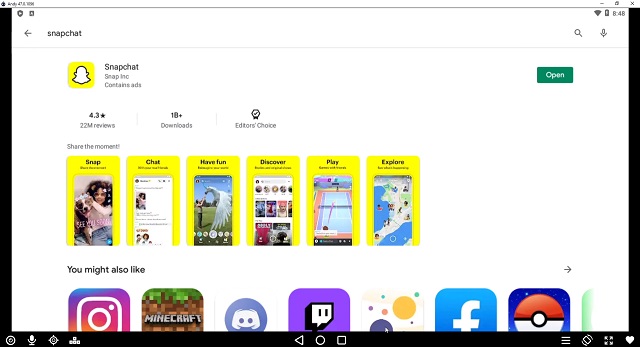 snapchat emulator 2018 mac