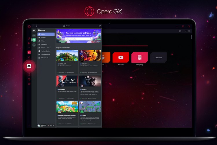 opera gx browser update