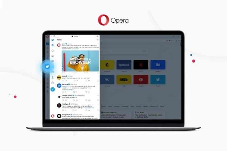 Opera Twitter integration