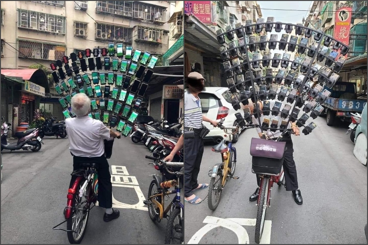 Pokemon grandpa with 64 phones feat.