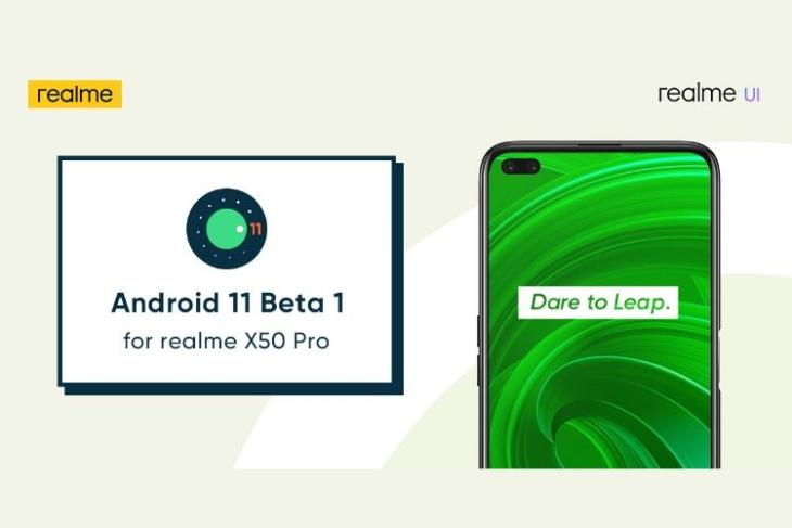 Realme X50 Pro Android 11 beta update