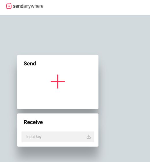 Send Anywhere Interface