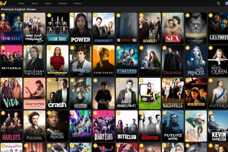 SonyLIV website