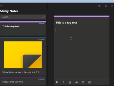 Sticky Notes May Soon Get Extended Mode and Tag Management