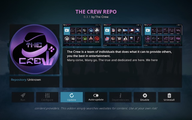 The Crew add-on