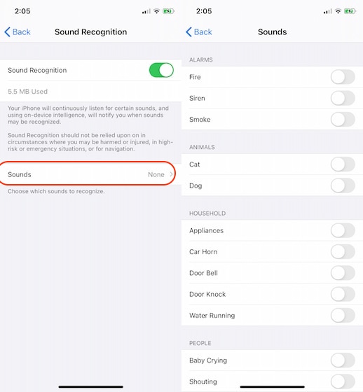 Use iOS 14 Sound Recognition to Identify Sounds 3