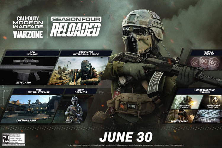 Warzone Season 4 Reloaded website