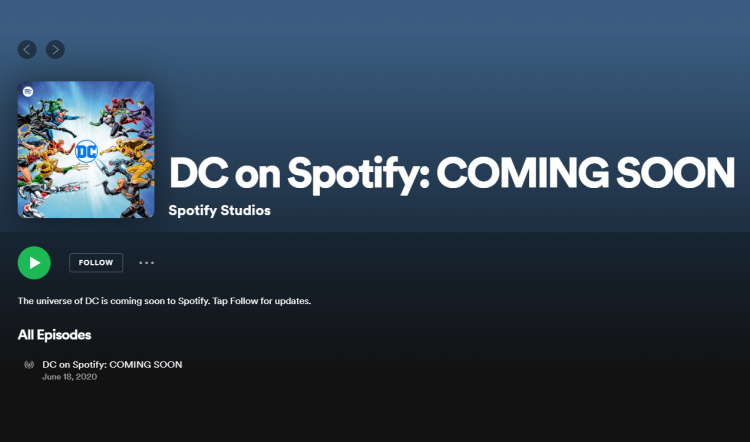 dc on spotify