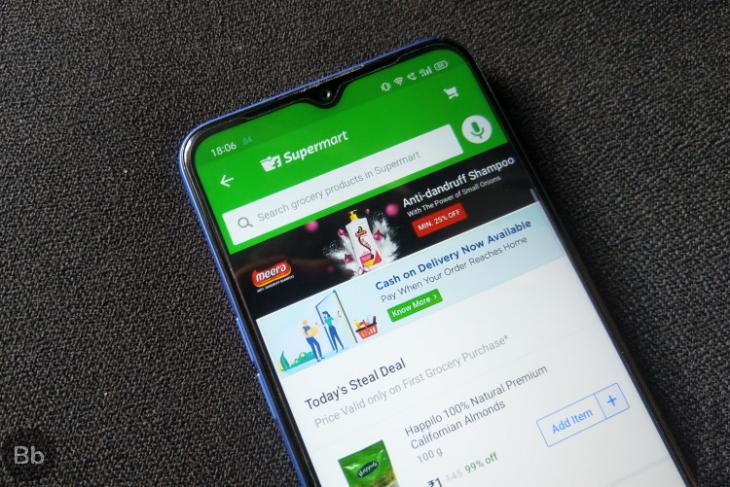 flipkart supermart grocery delivery service