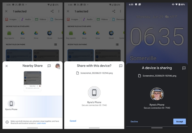 Как включить nearby sharing chrome