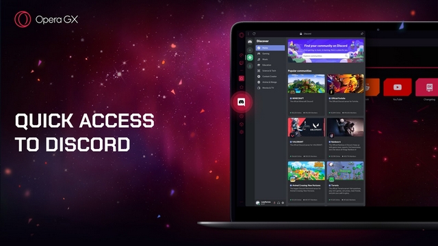 Opera GX Gaming Browser Update Adds Discord Integration and Other