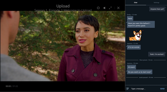 prime video watch party chats
