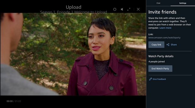 prime video watch party invites