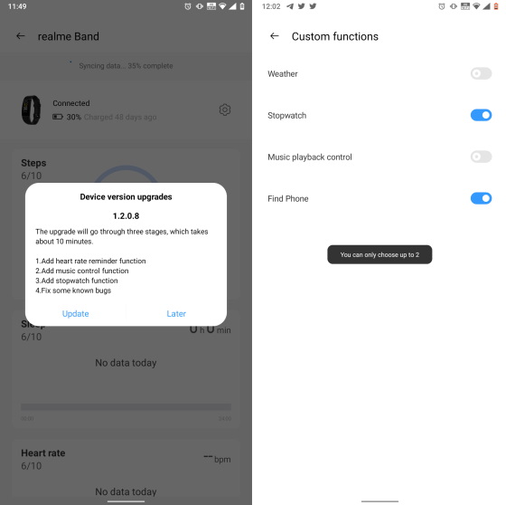 realme band v8 update