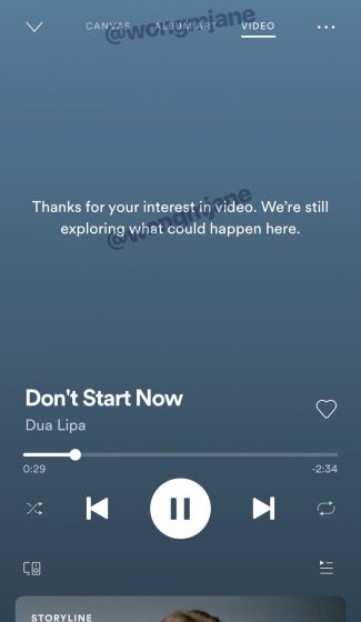 Music adds comment section to 'Now Playing' screen