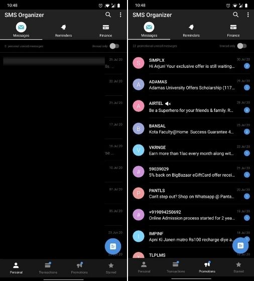 3. SMS Filtering iOS 14 Features on Android