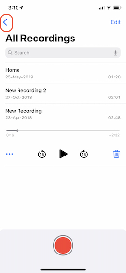 1. Create and Manage Folders in Voice Notes in iOS 14