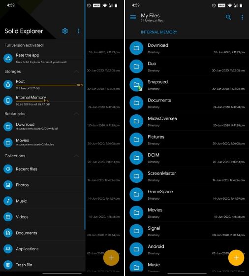 alternative to mobaxterm with file browser for android