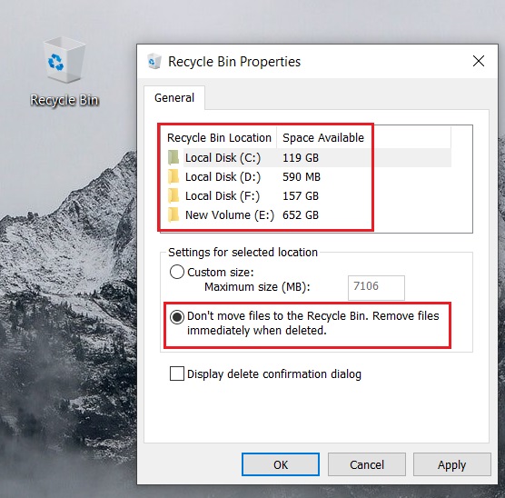How to Bypass Recycle Bin and Delete Files Directly on Windows 10 | Beebom