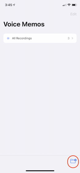 2. Create and Manage Folders in Voice Notes in iOS 14