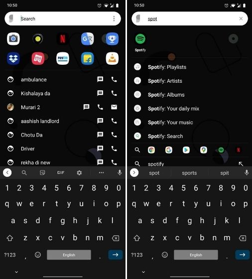 7. In-App Search iOS 14 Features on Android