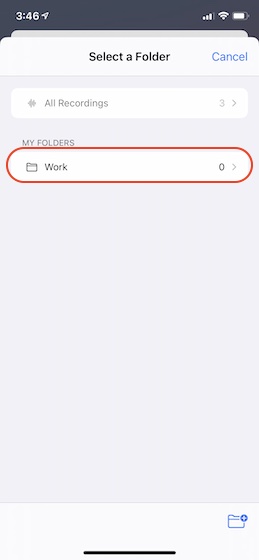 5. Create and Manage Folders in Voice Memos in iOS 14