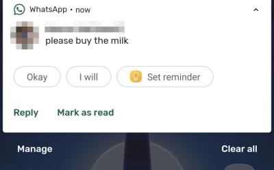 Android Now Supports Setting Reminders from Notifications