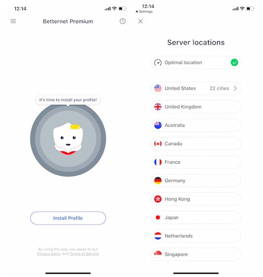 does betternet vpn work