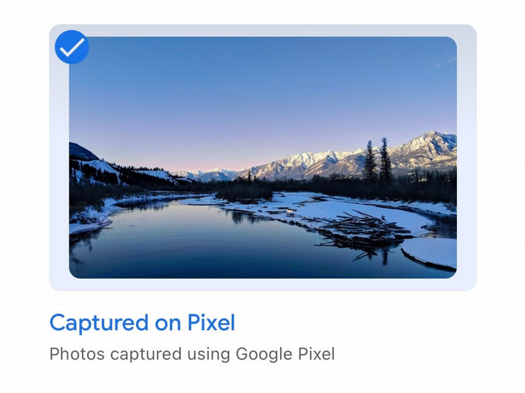 Captured on Pixel website