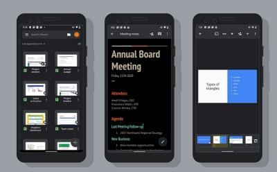 Google Adds Dark Mode for Docs, Sheets, and Slides on Android