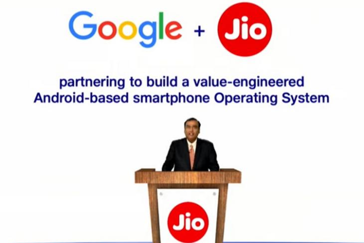 Google Jio partnership website