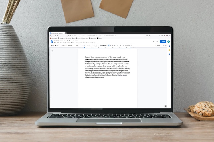 How to Strikethrough Text in Google Docs