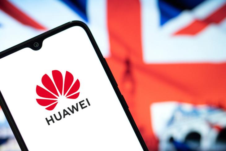 Huawei UK flag shutterstock website