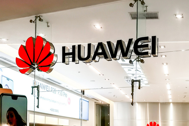 Huawei logo storefront shutterstock website