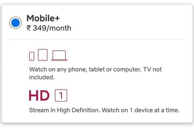 Netflix Testing Rs 349 Mobile+ Plan in India With HD Streaming, PC Access